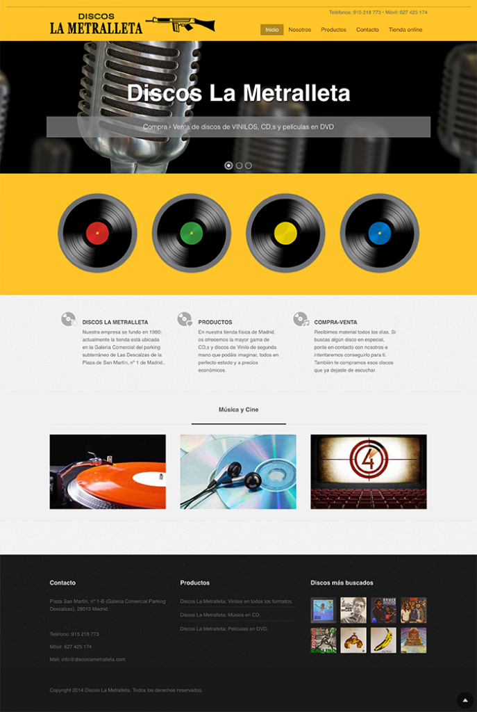 Discos La metralleta